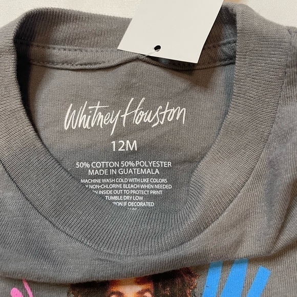 🐶🐶🐶NWT girls Whitney Houston size 12 months gray t-shirt🐶🐶🐶 - Picture 4 of 4